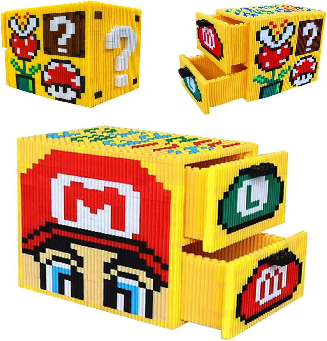 Mini Educational Building Blocks Diamond Brick Assembling Figure Cartoon Toys Plastic Model