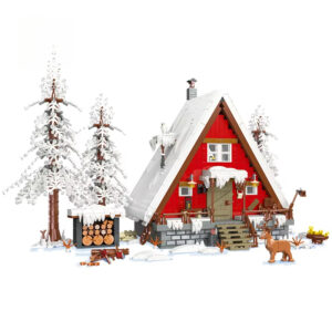 Christmas Gift Toy Set for Kids Santa Claus Cabin House With Light Toy Model 2355Pcs Building Block Sets