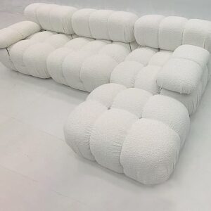 Modern Luxury Velvet Top Grain Fabric Sofa Set Classic Nordic Home Furniture for Single Modular Sofa