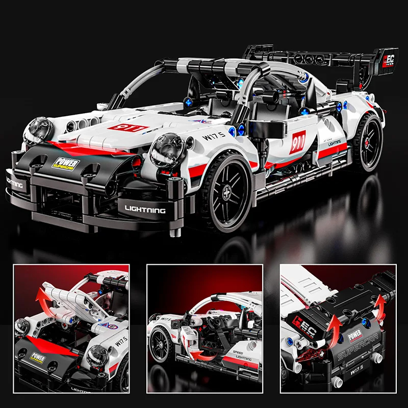 Technical Racing Sport Car Model Building Blocks City Speed Vehicle Supercar Brick Puzzle Toys Kid Adult - Image 2