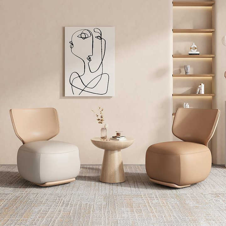 2025 New Modern Single Living Room Chair Simple Lazy Sofa with Convertible Feature Fabric Upholstery Balcony Lounge Chair - Image 4