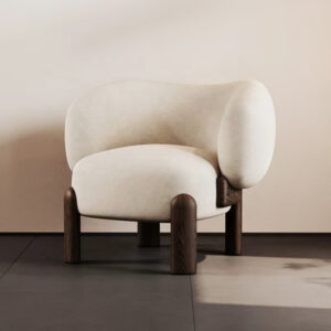 High Resilient Foam Padded Living Room Accent Chair