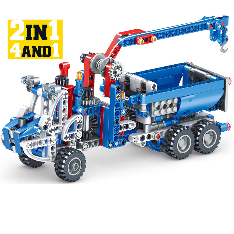 Creative Building Block Toy Children Educational Plastic Assembled Toys Mixed 4 Series of Engineering-Inspired Types Training - Image 5