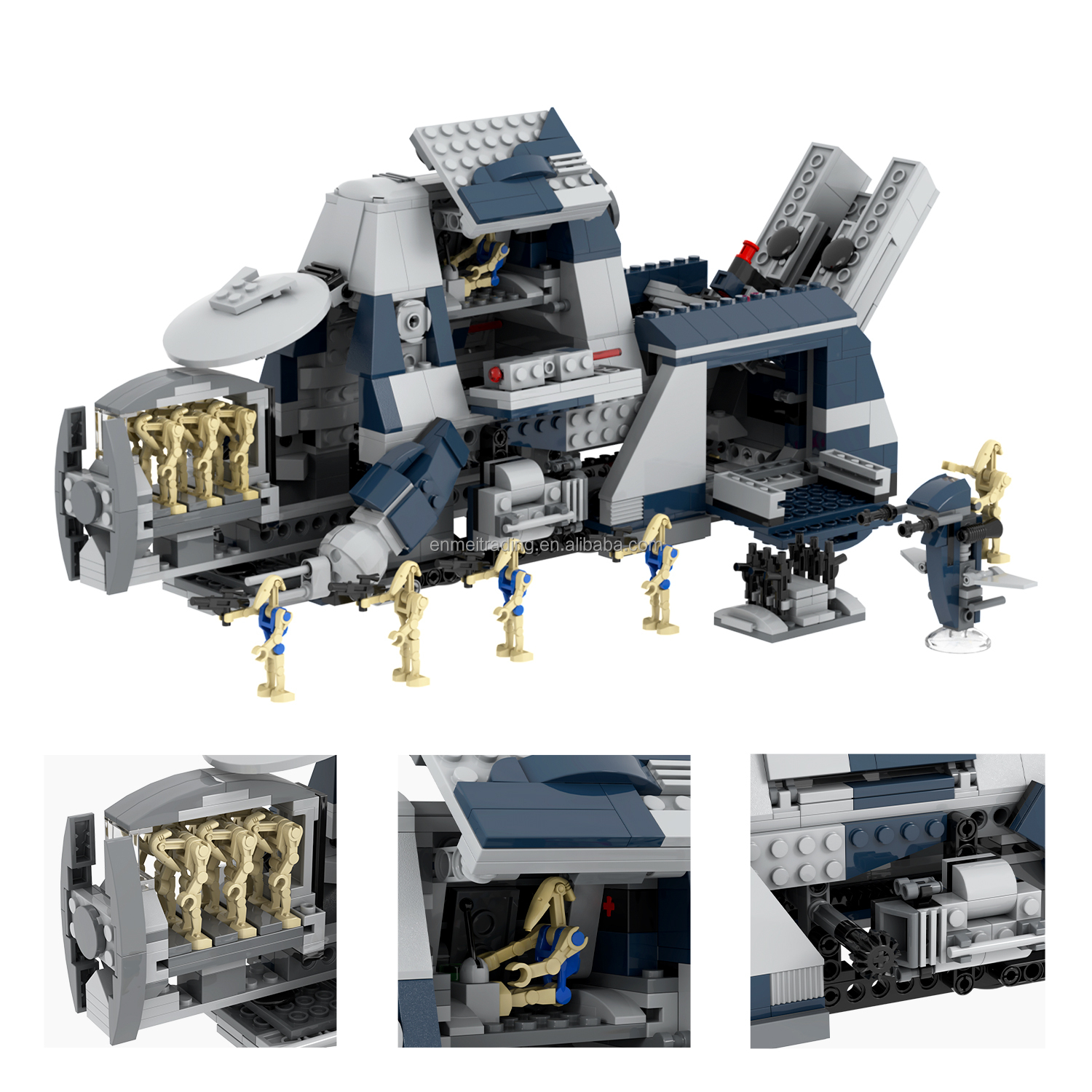 Space War Trade Union Troop Carrier MTT Building Blocks Sets Gift Puzzle Toys Educational Toys for Kids - Image 4