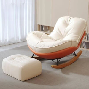 Modern Style Wooden Lounge Chair High Quality Lazy Sofa Modular Extendable Cotton Living Room Bedroom