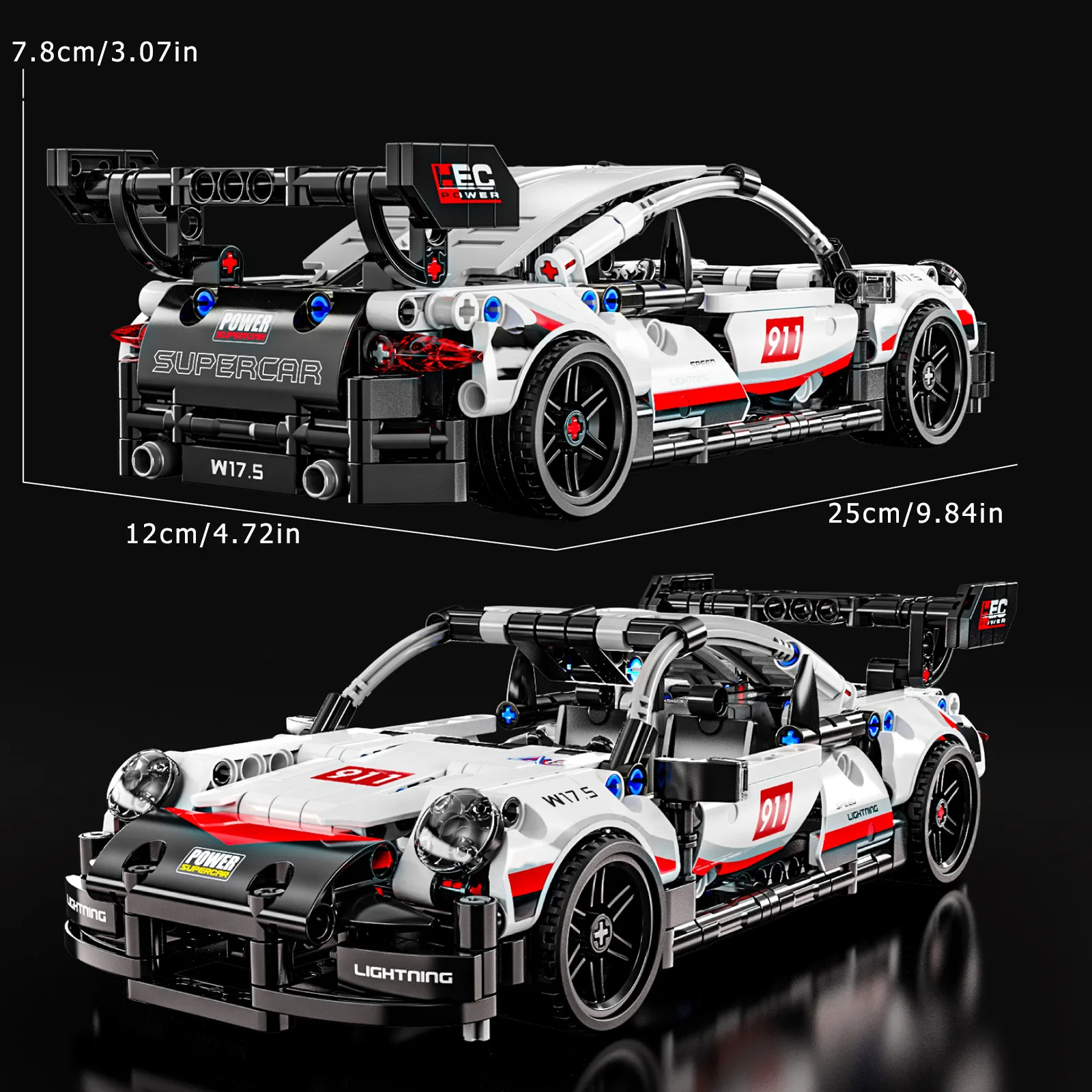Technical Racing Sport Car Model Building Blocks City Speed Vehicle Supercar Brick Puzzle Toys Kid Adult - Image 4