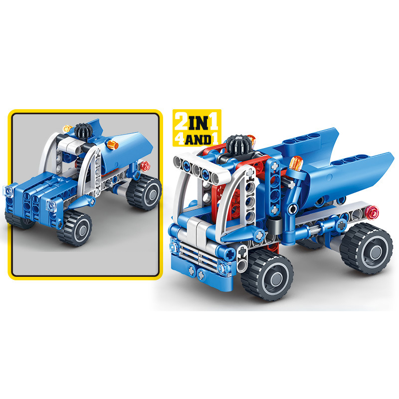 Creative Building Block Toy Children Educational Plastic Assembled Toys Mixed 4 Series of Engineering-Inspired Types Training - Image 3