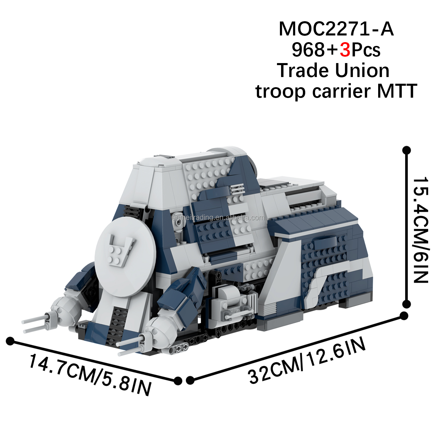 Space War Trade Union Troop Carrier MTT Building Blocks Sets Gift Puzzle Toys Educational Toys for Kids - Image 2