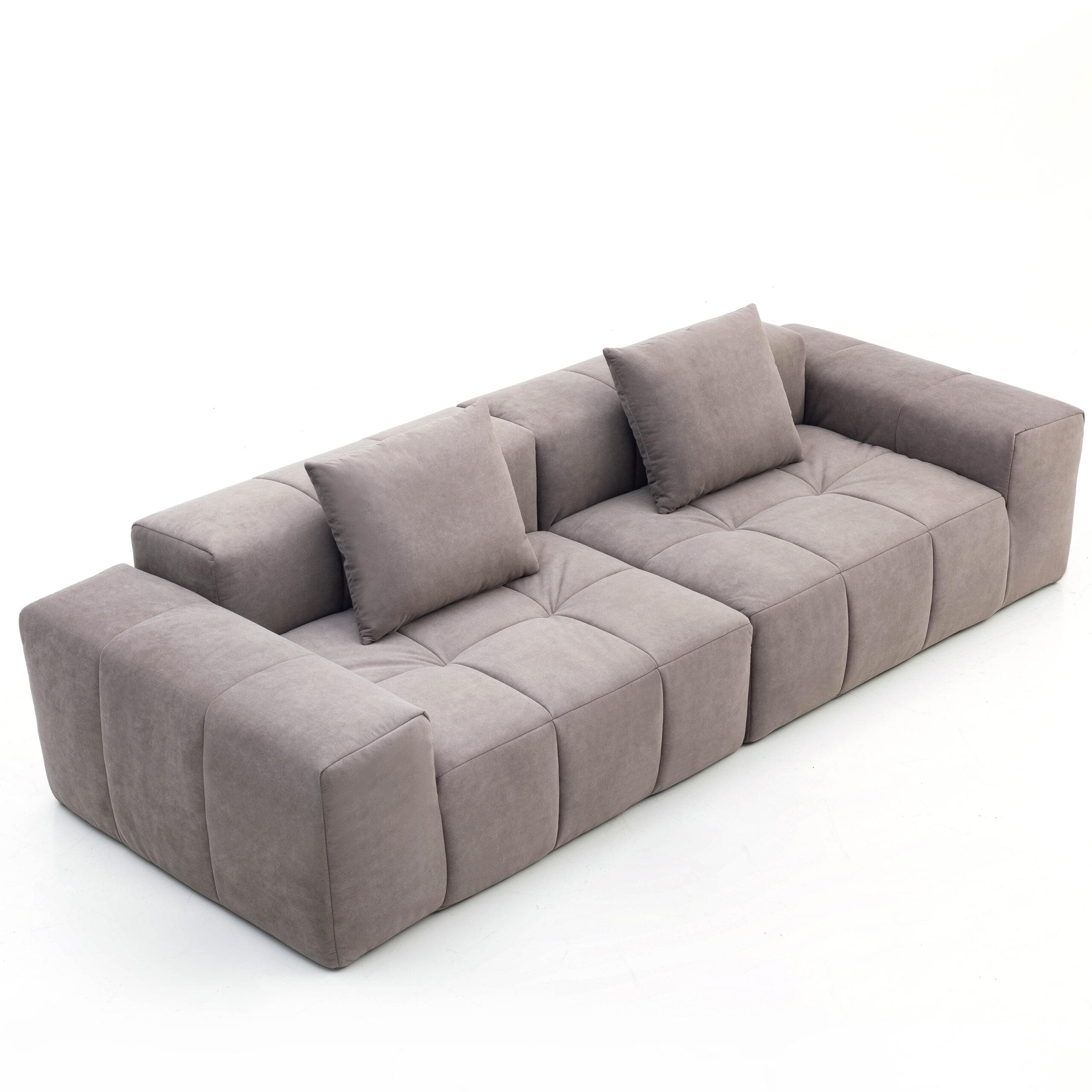 Living room square compression foam sofa vacuum packing suit modular combination lounge compression sofa