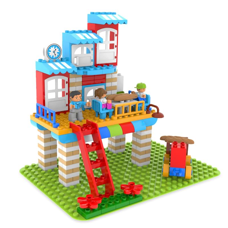 184PCS Large Building Blocks Toy STEAM Stacking Toys Build Store Shop Toys for Toddler 3-6ages