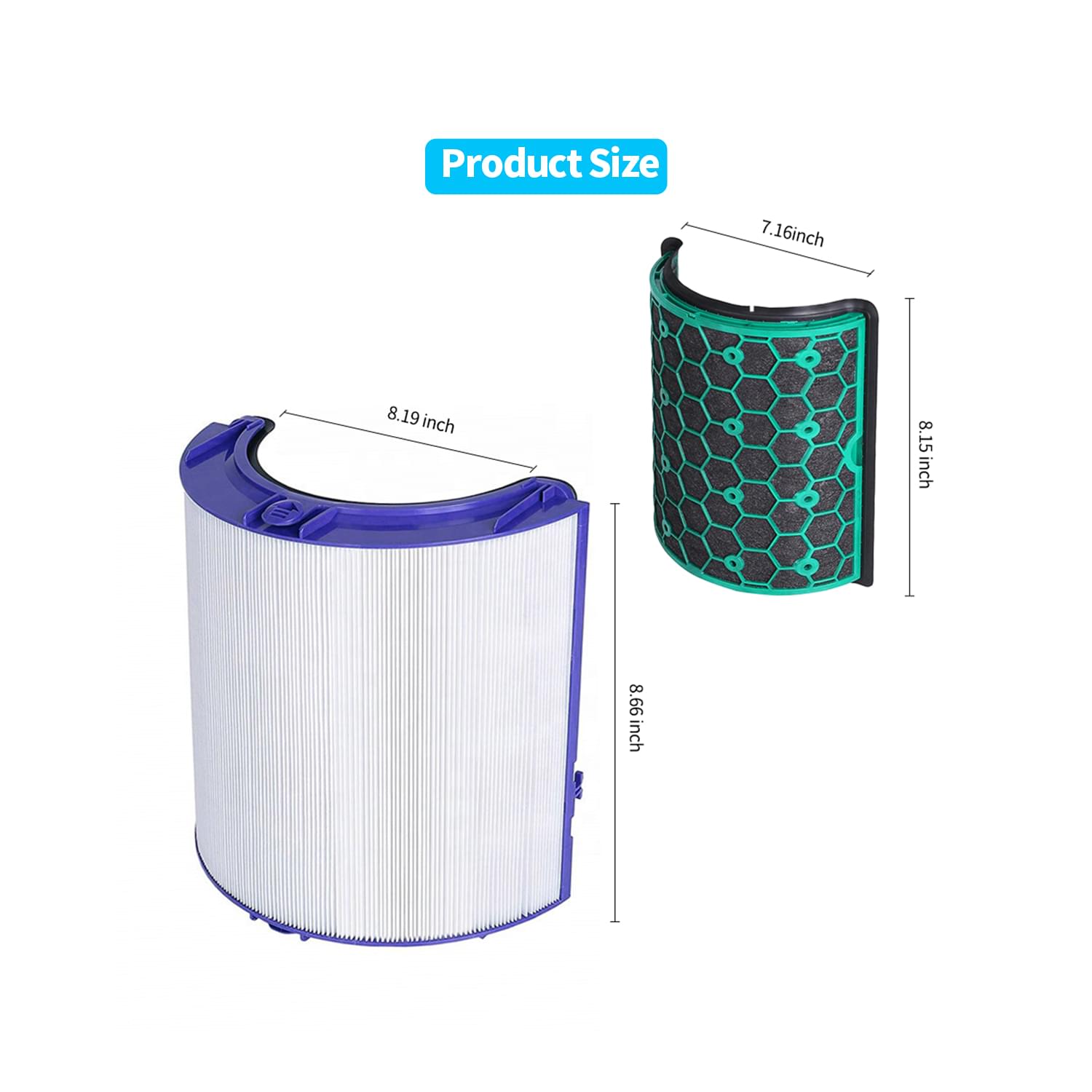 Air Purifier Hepa Filter Suitable for Dysons TP04 HP04 DP04 Air Purifier Parts