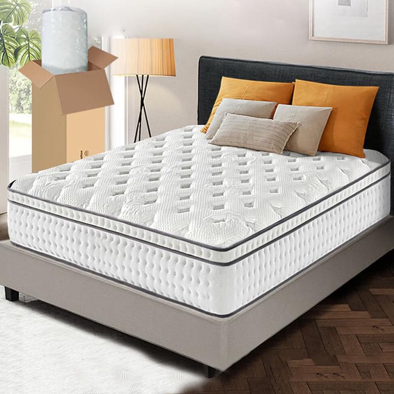 Hypo-allergenic Bed Mattress Premium Latex With Zoned Support for a Restful Sleep Vacuum Packing in Rolls