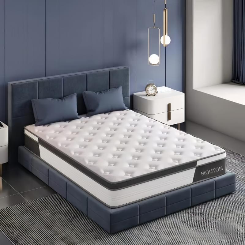 Hypo-allergenic Luxury King Mattress Gel Infused Memory Foam with Plush Comfort Layer Vacuum Packing in Rolls